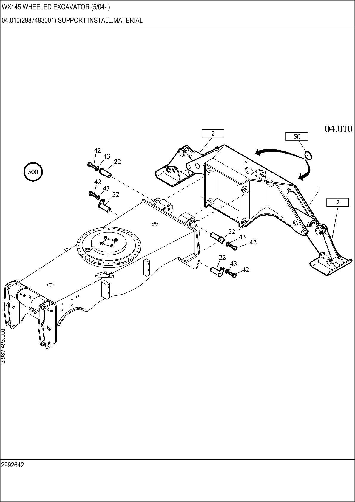 CASE WX145 Wheel Excavator Parts Catalogue manual - Image 3