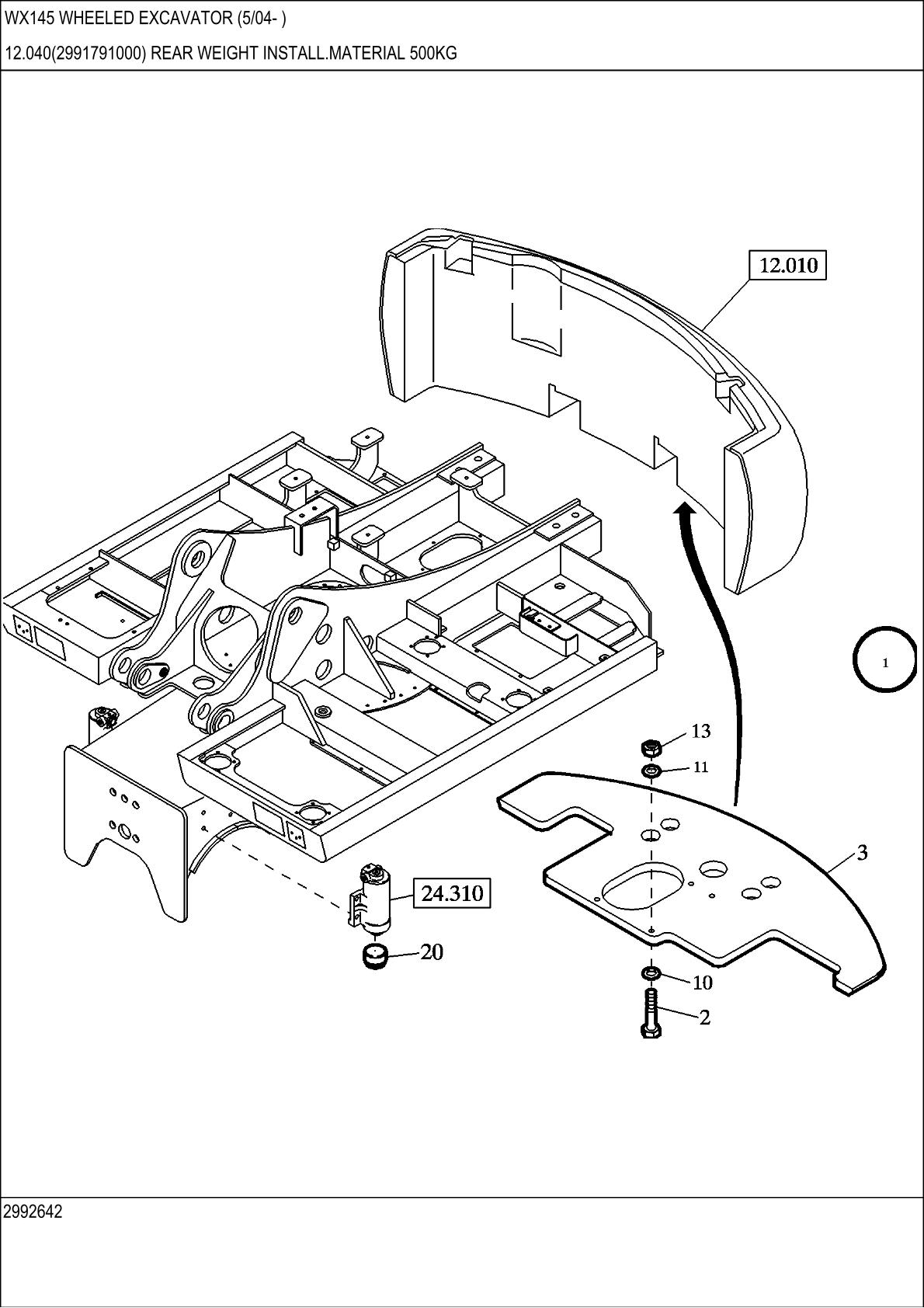 CASE WX145 Wheel Excavator Parts Catalogue manual - Image 4