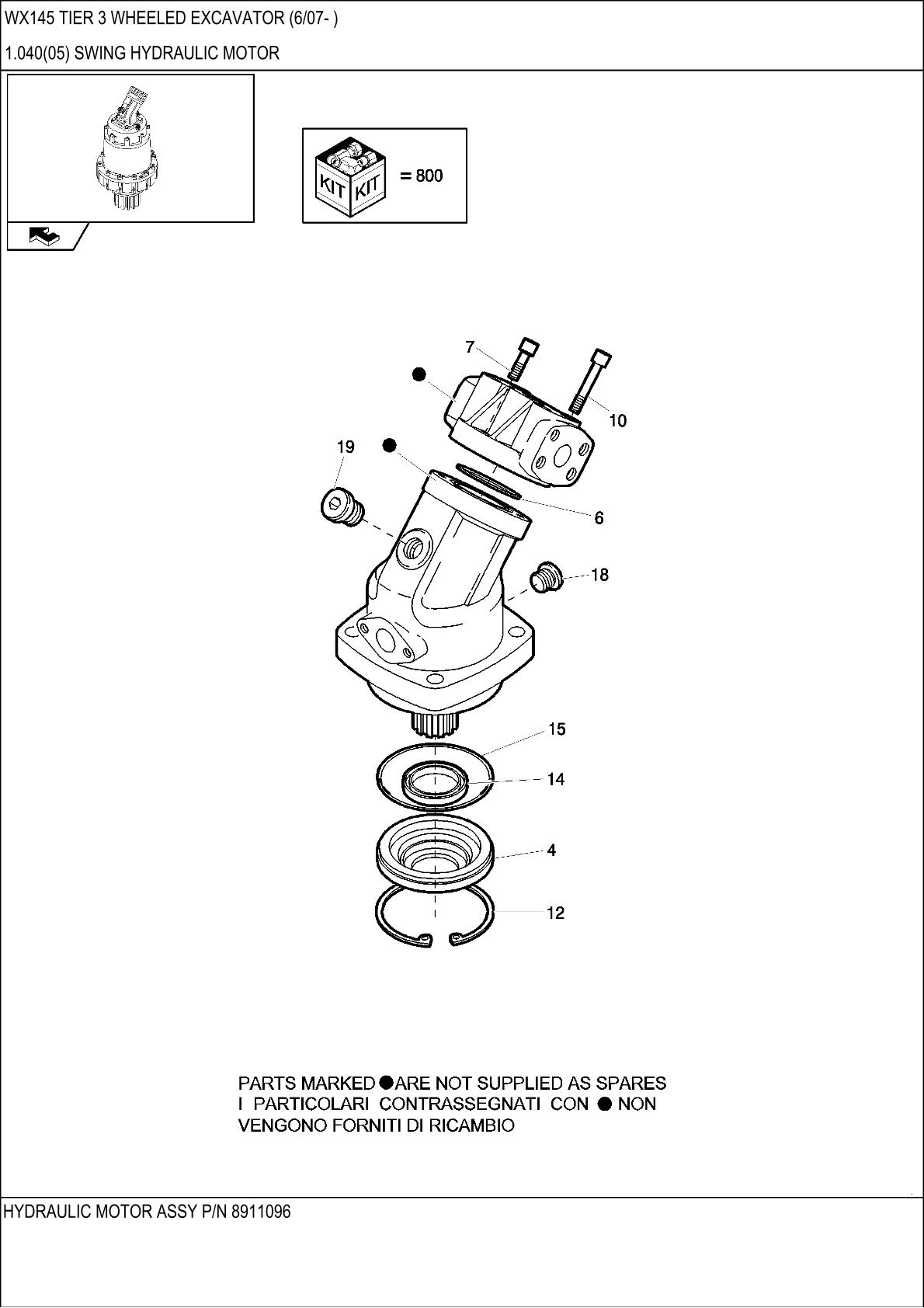 CASE WX145 TIER 3 Wheel Excavator Parts Catalogue manual - Image 3