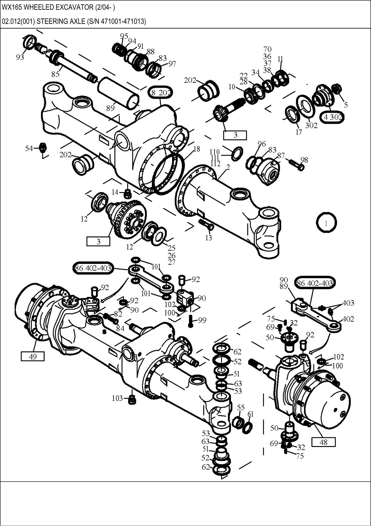 CASE WX165 Wheel Excavator Parts Catalogue manual - Image 2