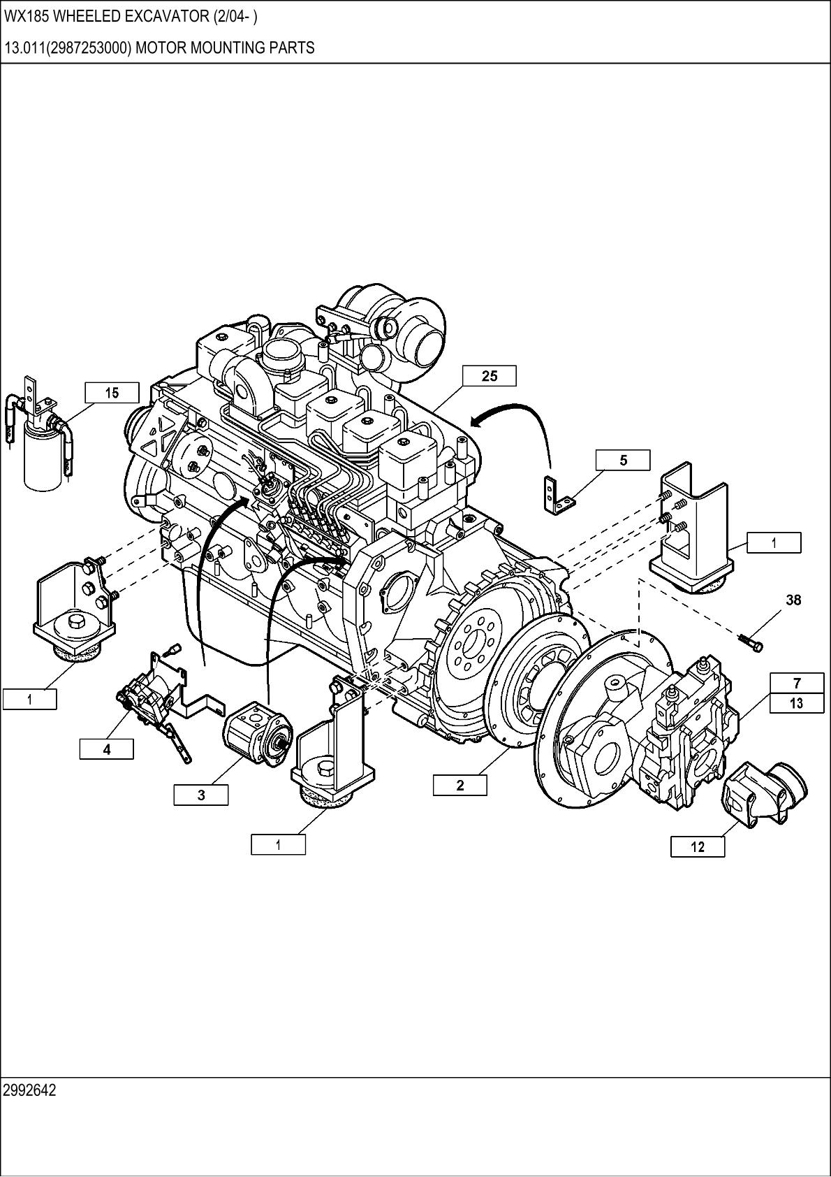 CASE WX185 Wheel Excavator Parts Catalogue manual - Image 3