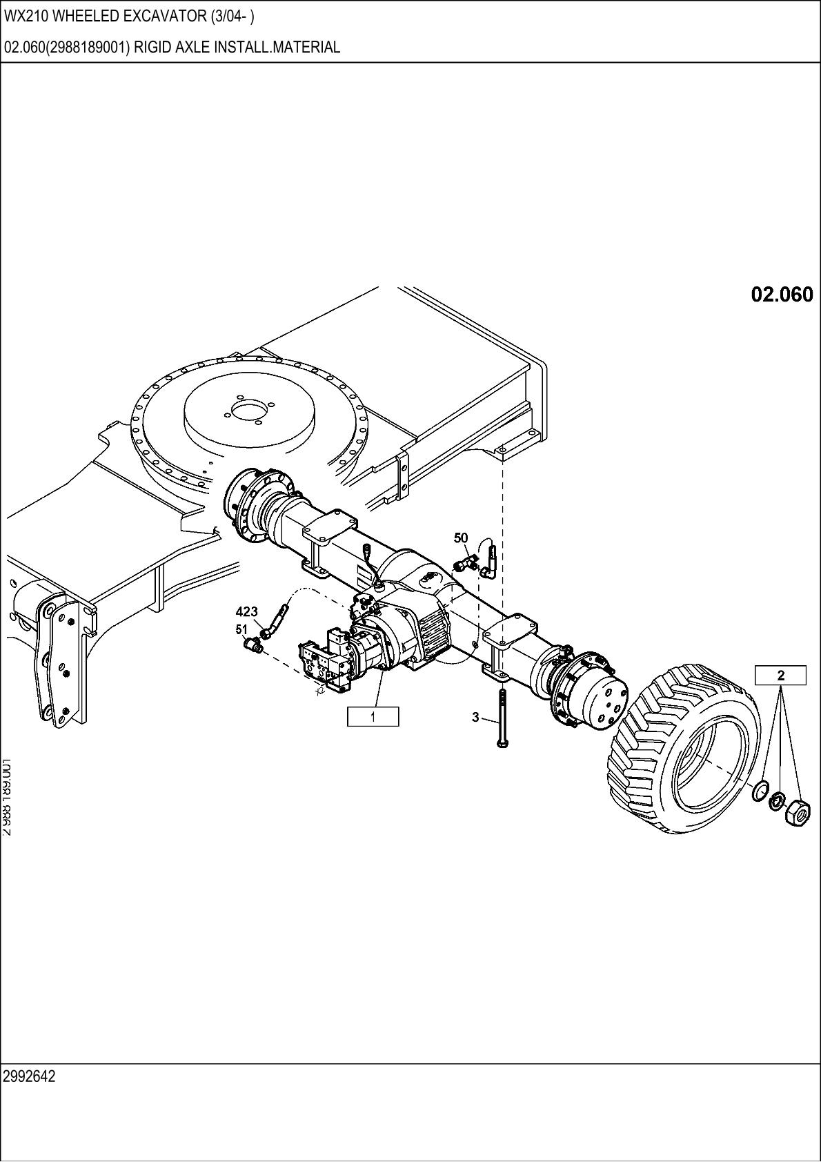 CASE WX210 Wheel Excavator Parts Catalogue manual - Image 3