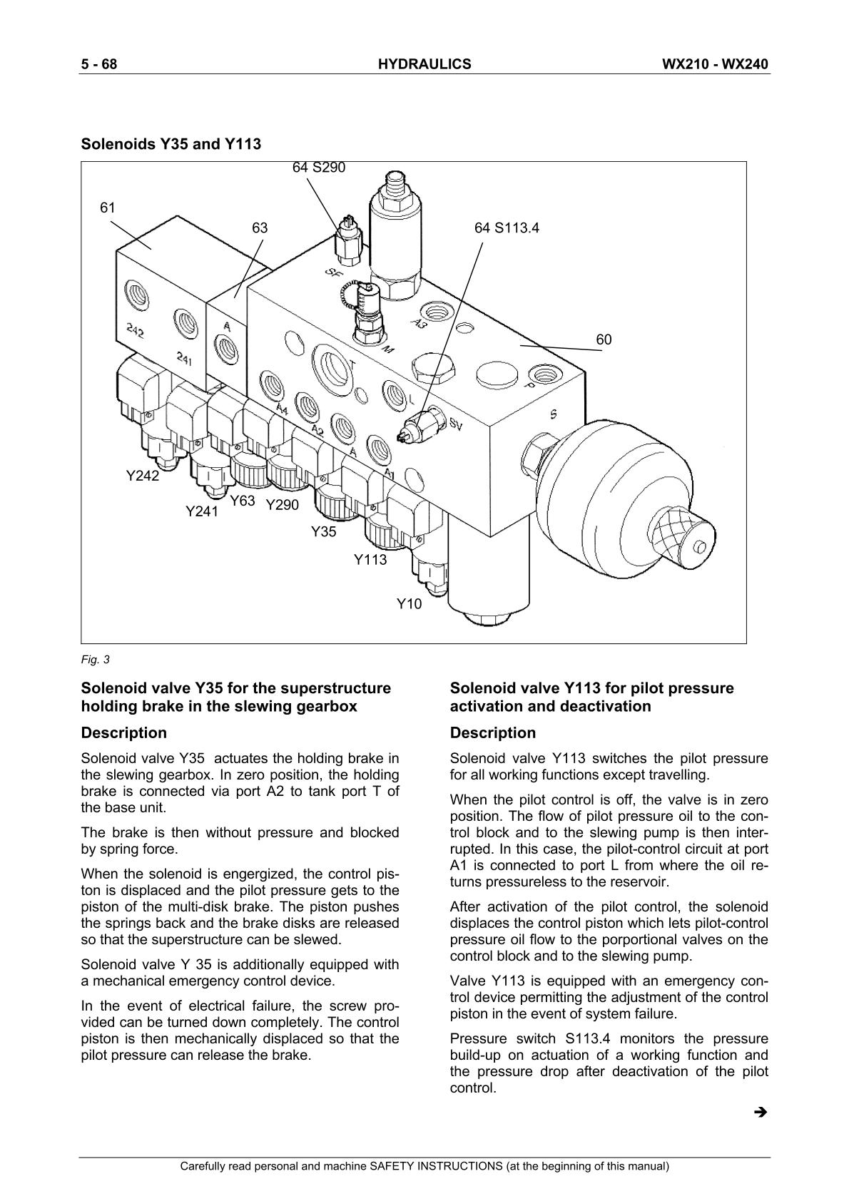CASE WX210 WX240 Wheel Excavator Service Repair Manual - Image 4