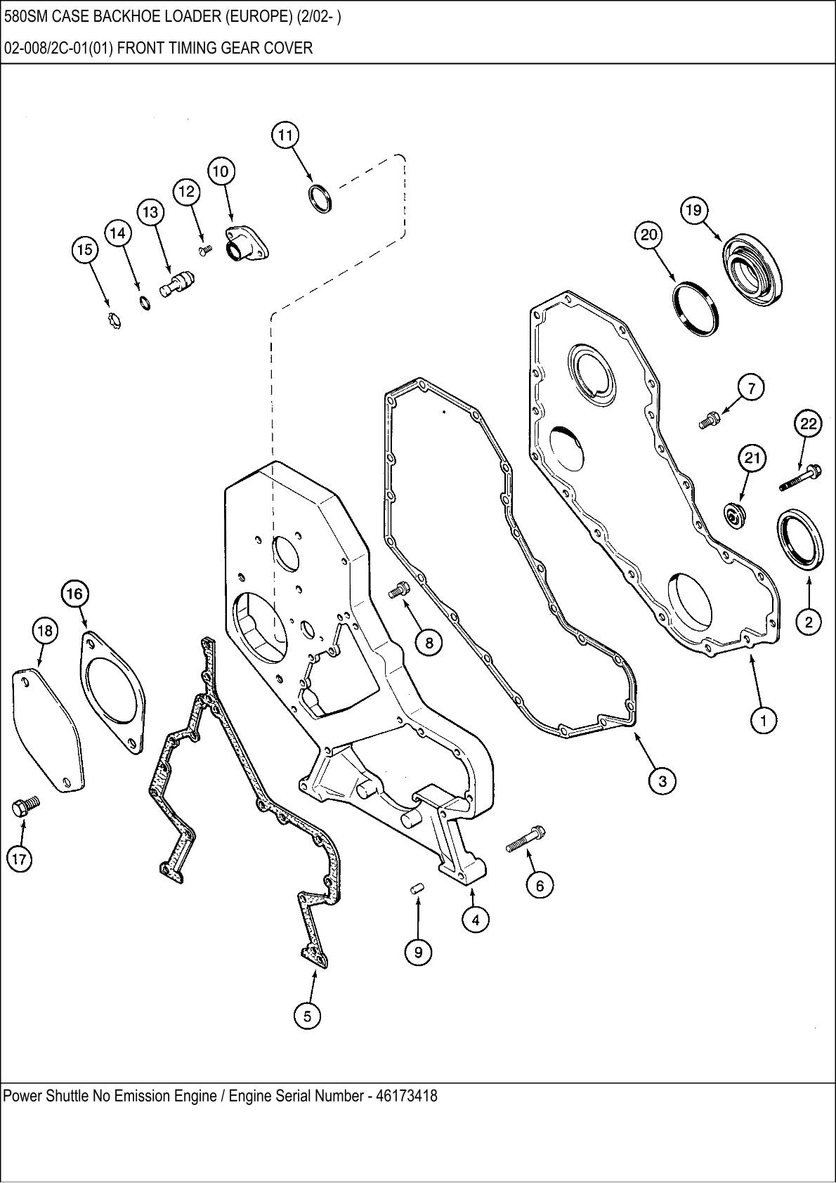Case 580SM Backhoe Loader (Europe) Parts Catalogue manual - Image 2