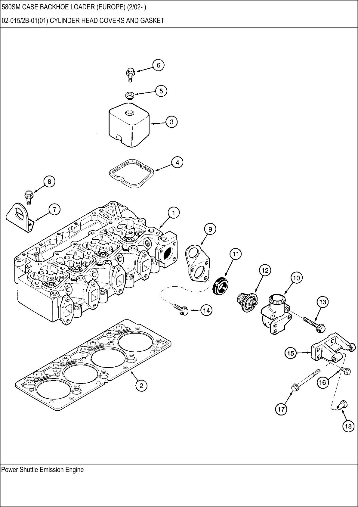 Case 580SM Backhoe Loader (Europe) Parts Catalogue manual - Image 3