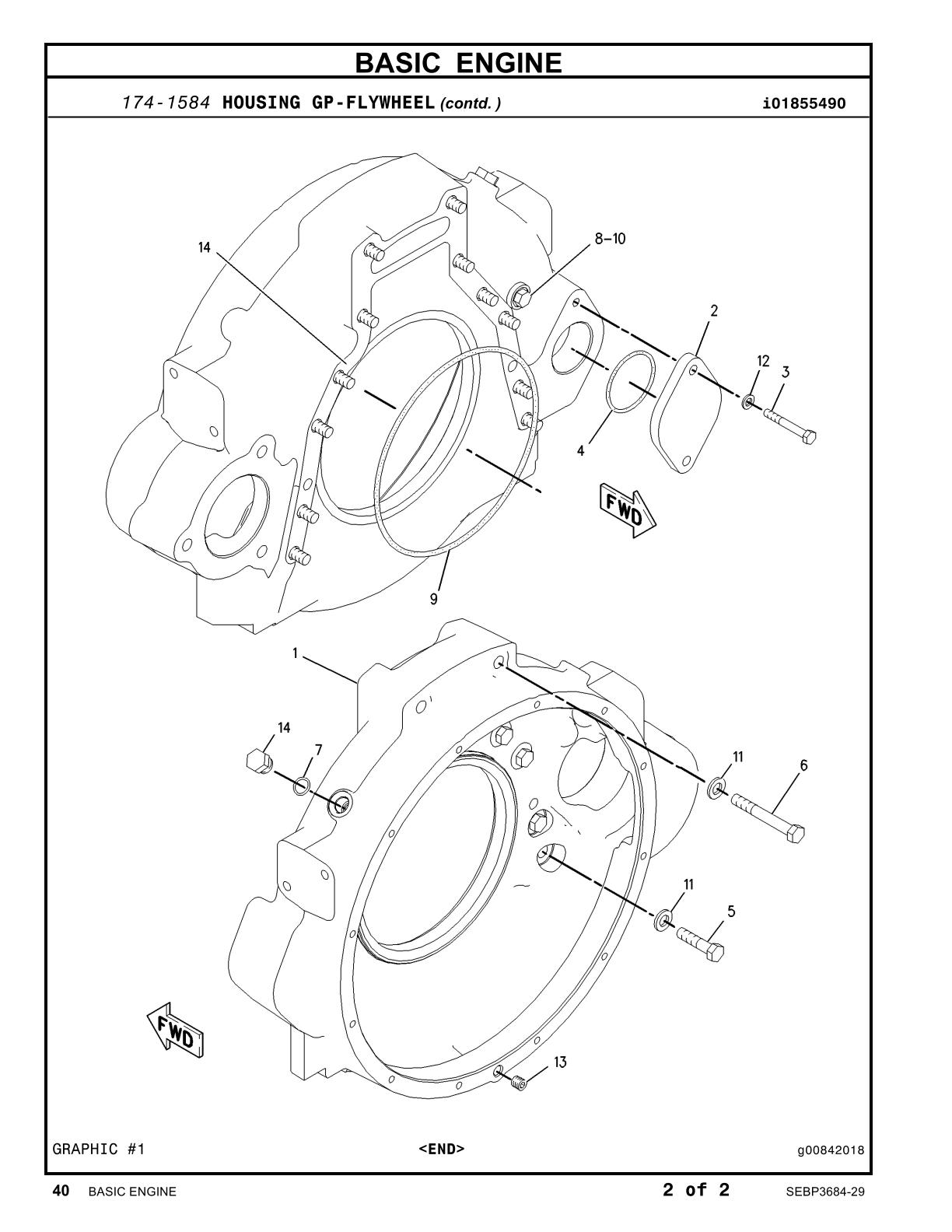 Caterpillar CAT 140H Motor Grader Parts Catalogue manual - Image 2
