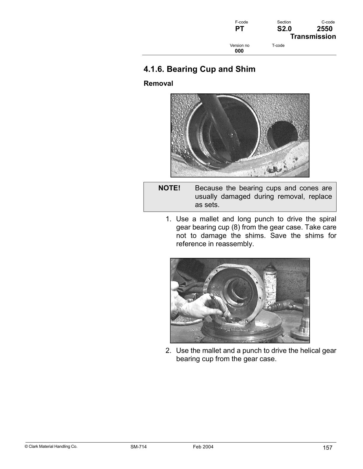 Clark OP15X Forklift Service Repair Manual - Image 2