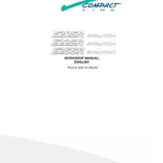 Fiat Kobelco E20SR E22SR E25SR Mini Crawler Excavator Service Repair Manual