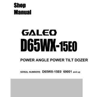 Komatsu D65WX-150E0 Dozer Bulldozer Service Repair Manual