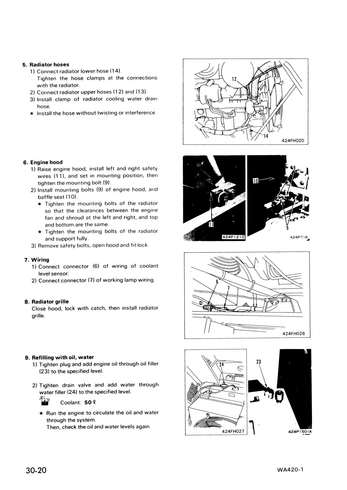 Komatsu WA420-1 Wheel Loader Service Repair Manual - Image 3