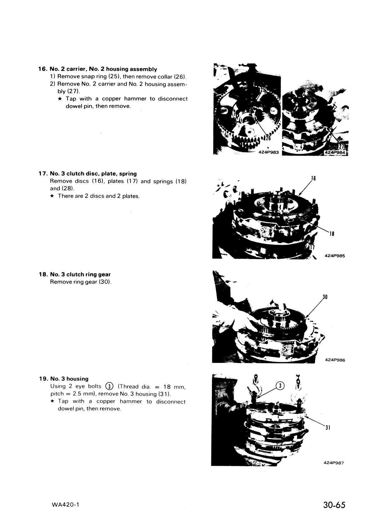 Komatsu WA420-1 Wheel Loader Service Repair Manual - Image 4