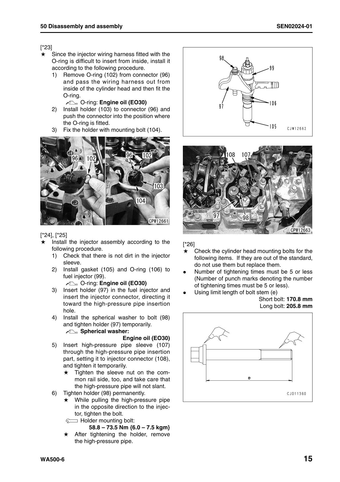 Komatsu WA500-6 Wheel Loader Service Repair Manual - Image 3