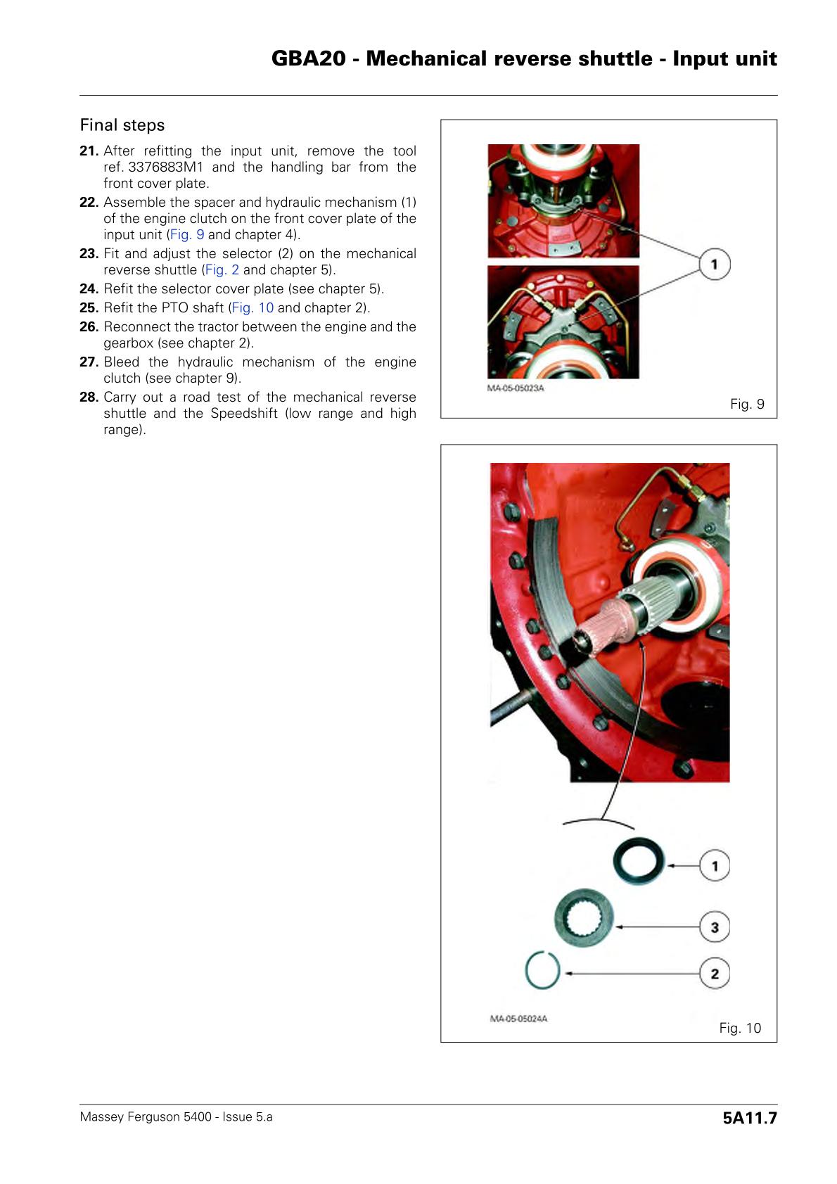 Massey Ferguson 5400 Series Tractor Service Repair Manual - Image 2