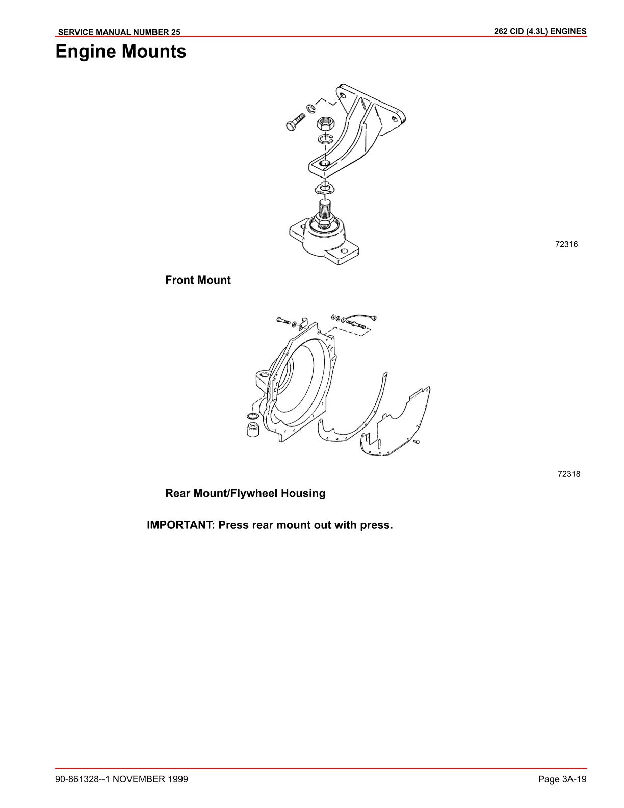 MERCURY MERCRUISER MARINE ENGINES #25 GM V-6 262 CID (4.3L) Service Repair Manual - Image 3