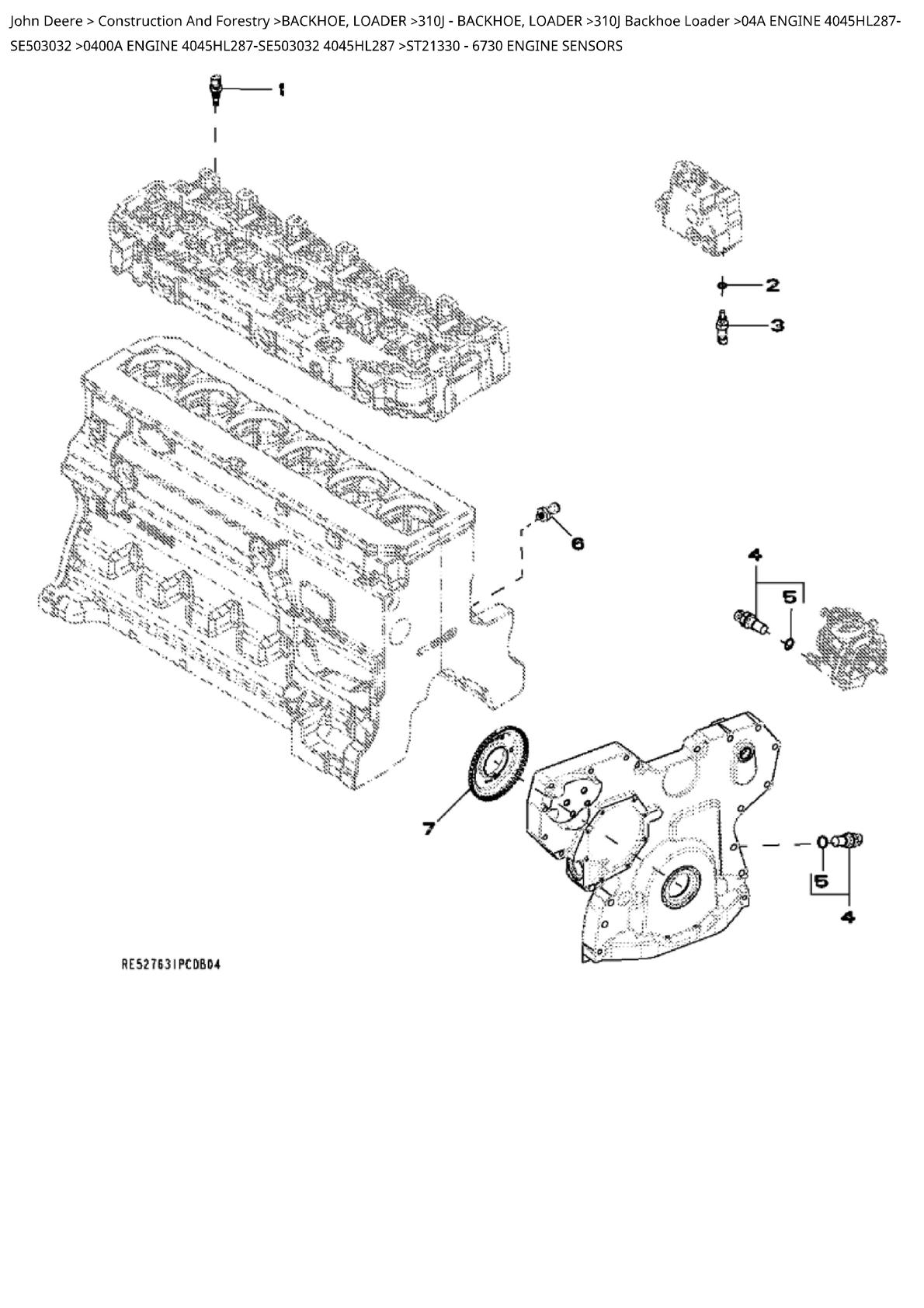 John Deere 310J Backhoe Loader Parts Catalogue manual - Image 3