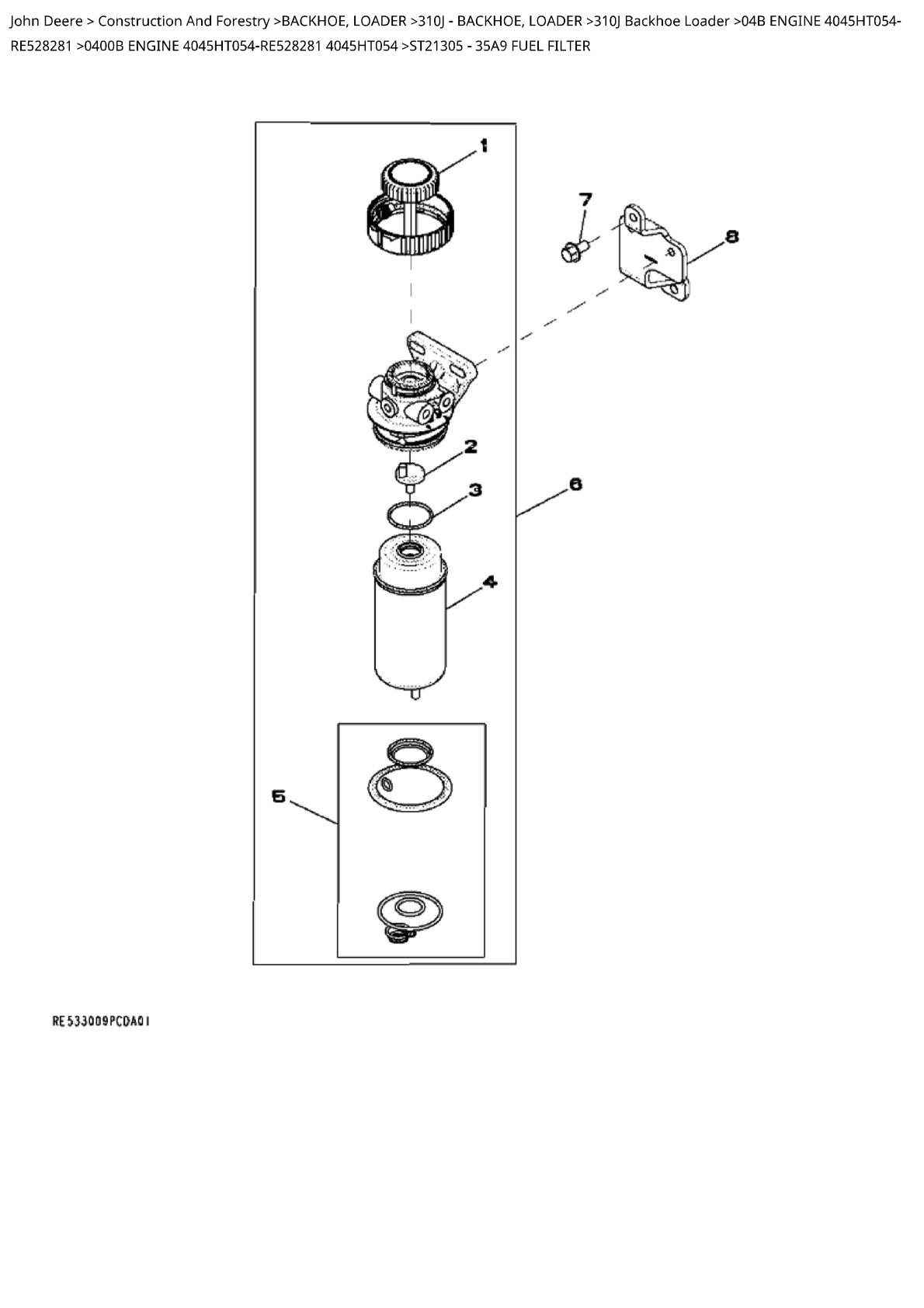 John Deere 310J Backhoe Loader Parts Catalogue manual - Image 4