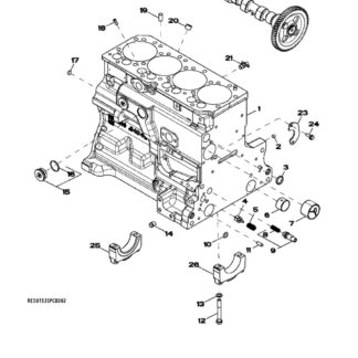 John Deere 325J Backhoe Loader Parts Catalogue manual