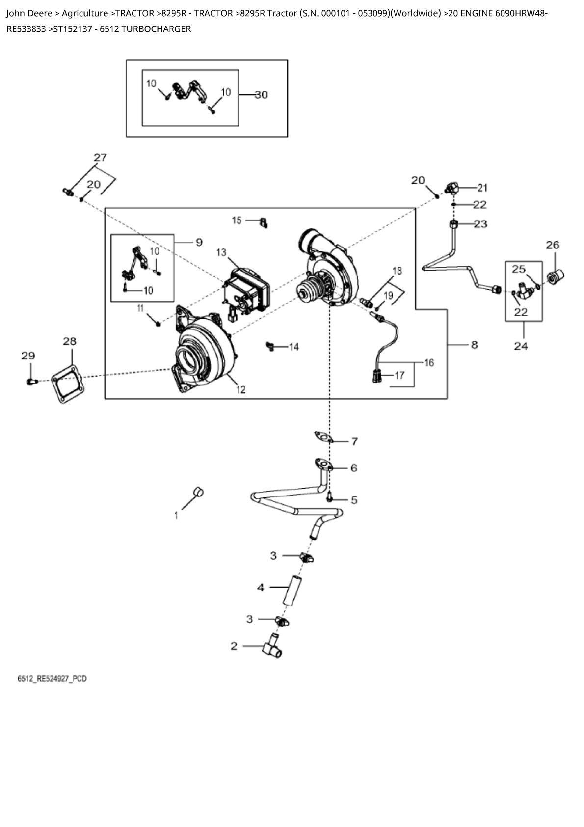 John Deere 8295R Tractor Parts Catalogue manual - Image 3