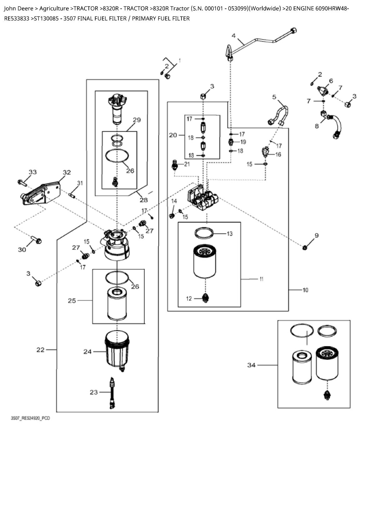 John Deere 8320R Tractor Parts Catalogue manual - Image 4