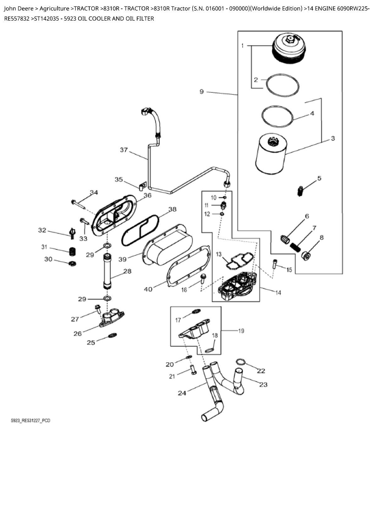John Deere 8310R Tractor Parts Catalogue manual - Image 2