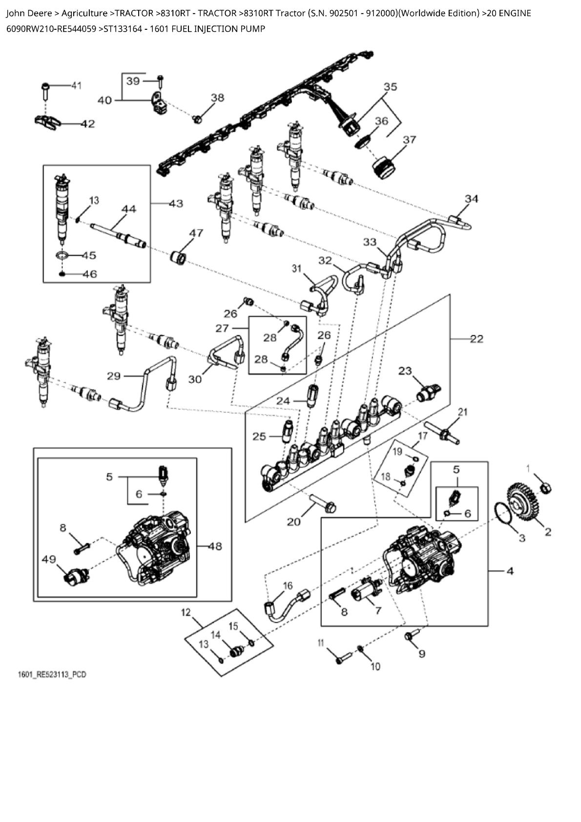 John Deere 8310RT Tractor Parts Catalogue manual - Image 2