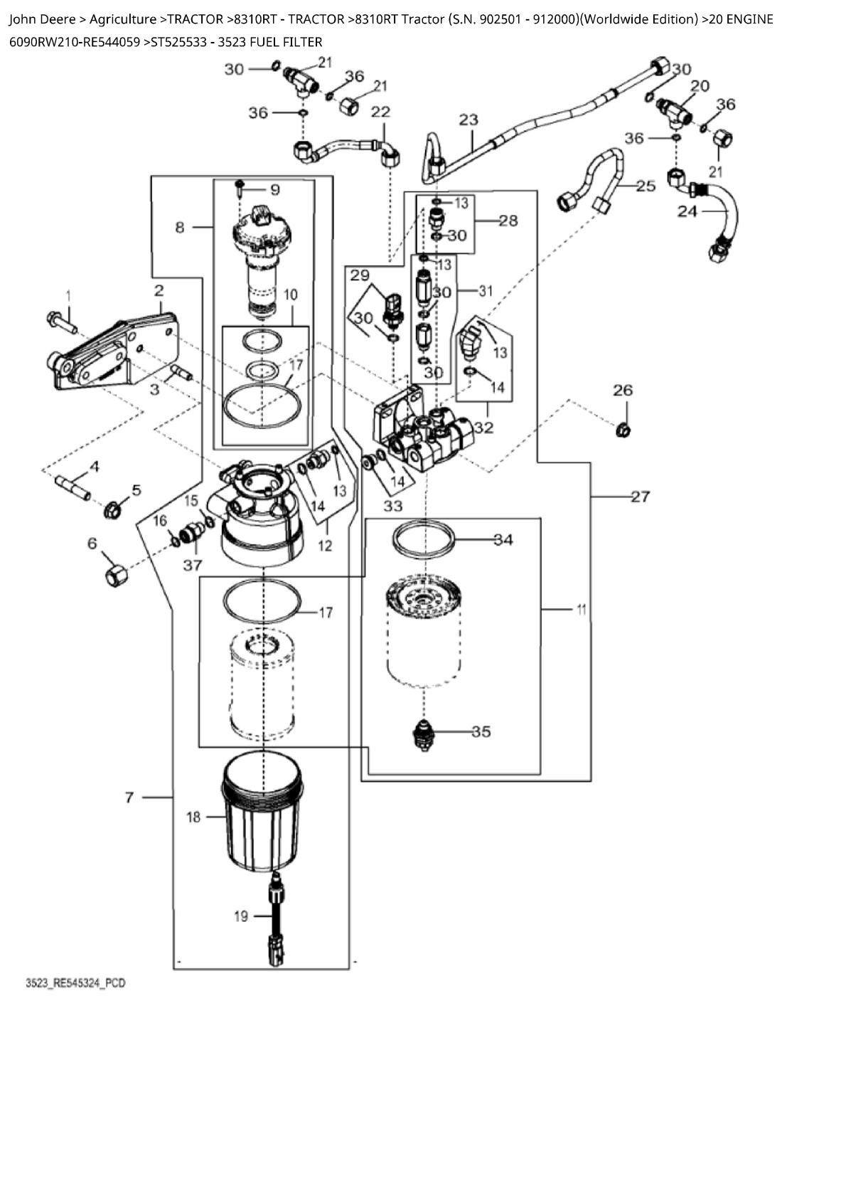 John Deere 8310RT Tractor Parts Catalogue manual - Image 3