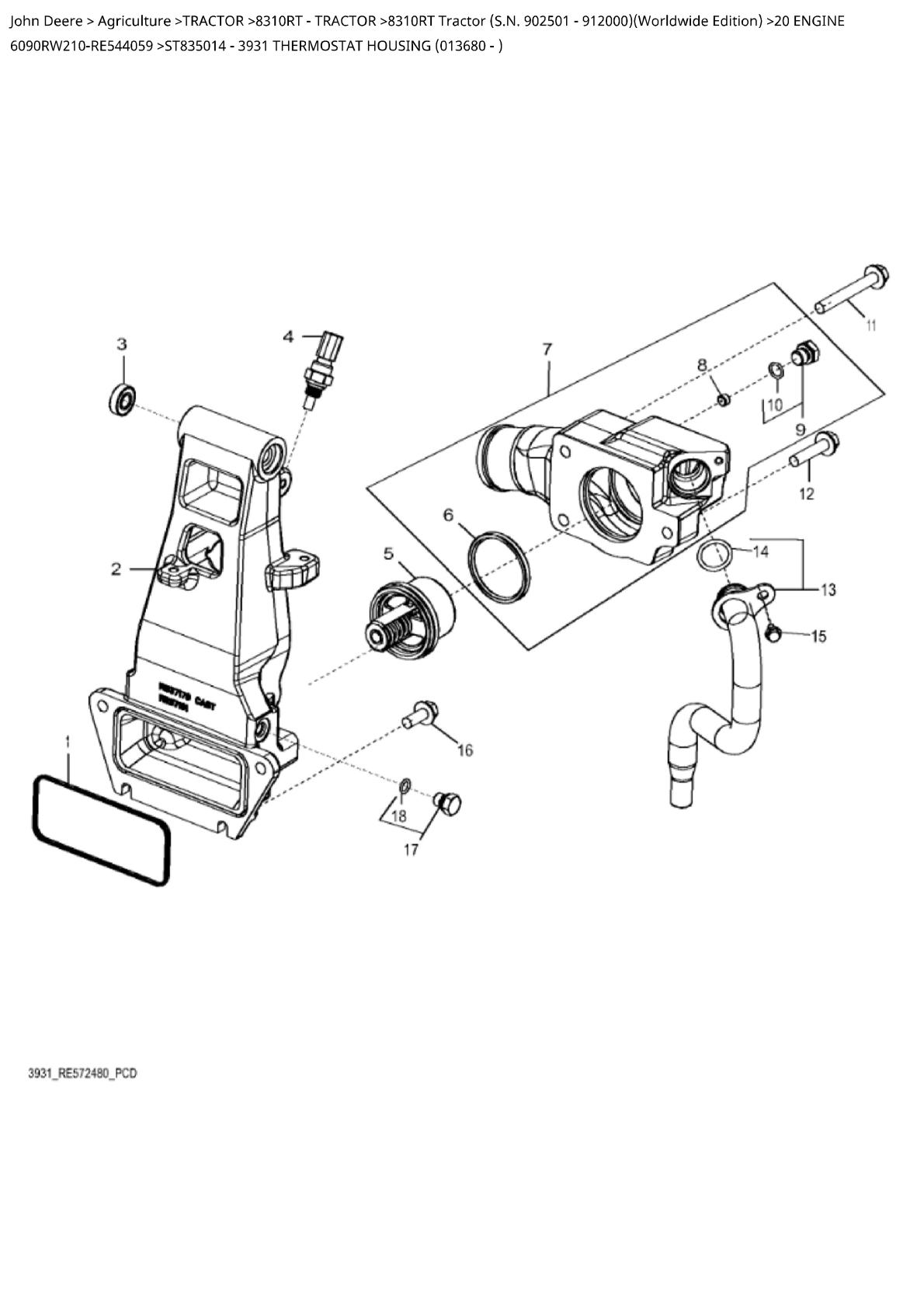 John Deere 8310RT Tractor Parts Catalogue manual - Image 4