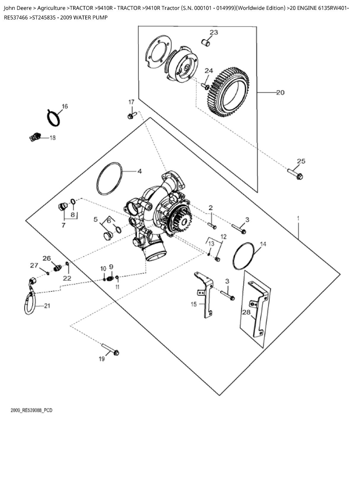 John Deere 9410R Tractor Parts Catalogue manual - Image 3