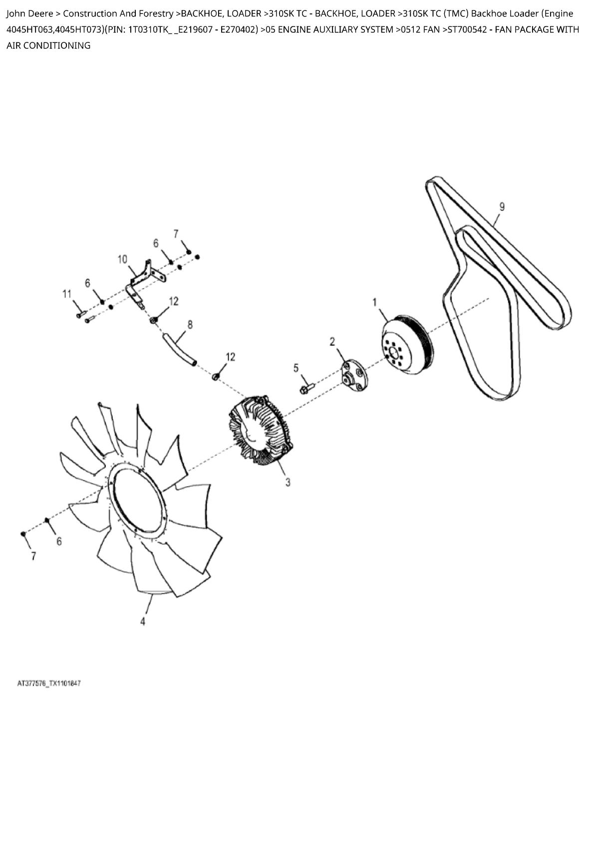John Deere 310SK TC (TMC) Backhoe Loader Parts Catalogue manual - Image 4