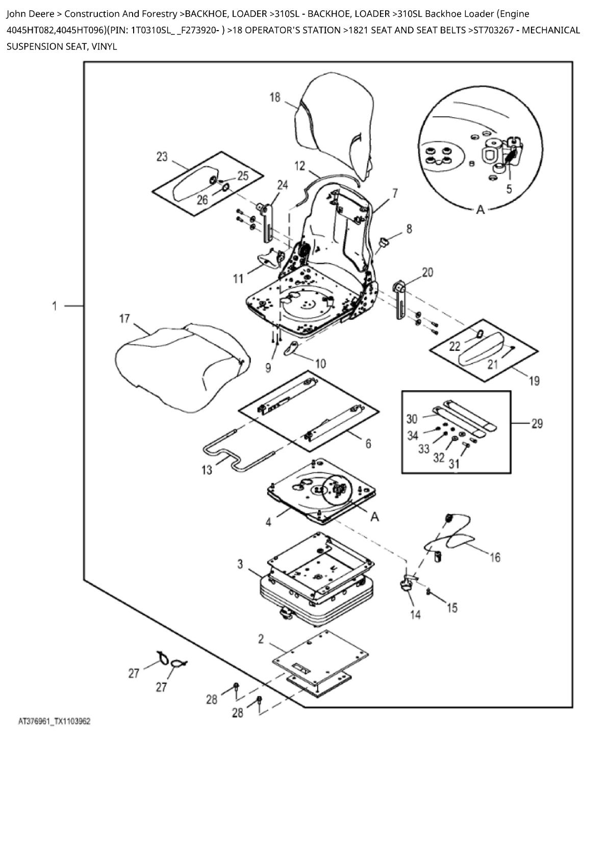John Deere 310SL Backhoe Loader Parts Catalogue manual - Image 4