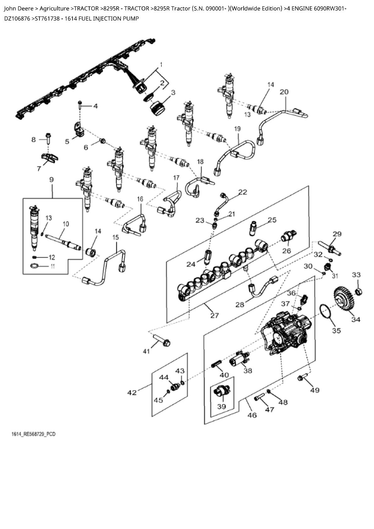 John Deere 8295R Tractor Parts Catalogue manual - Image 2