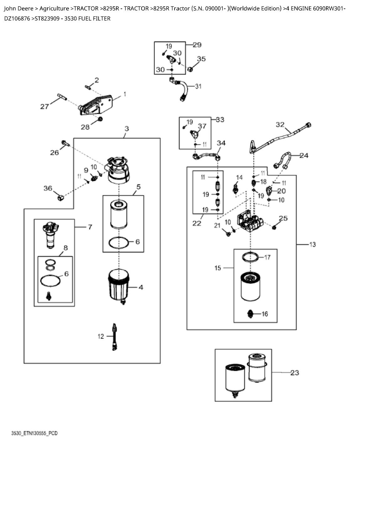 John Deere 8295R Tractor Parts Catalogue manual - Image 4
