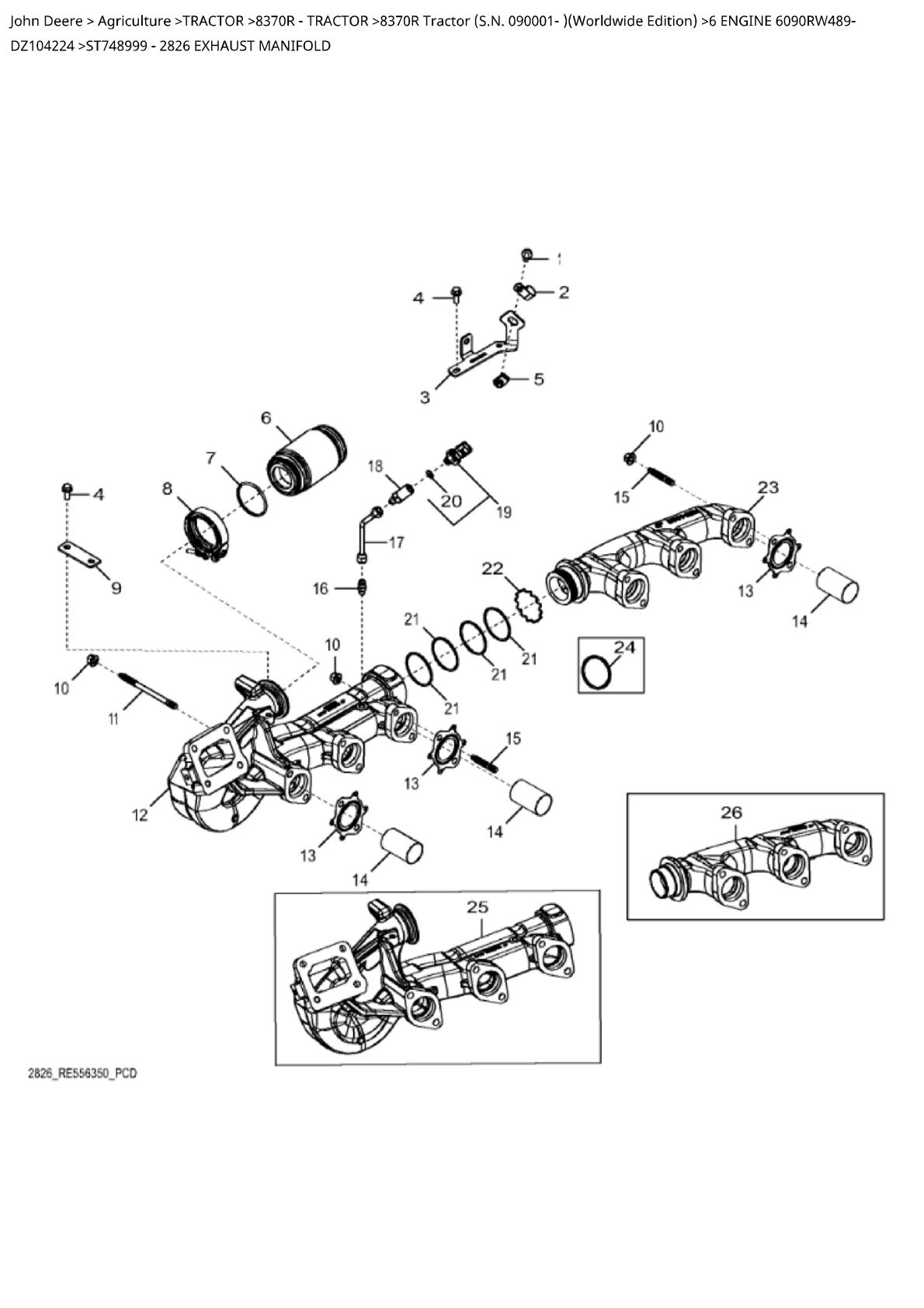 John Deere 8370R Tractor Parts Catalogue manual - Image 2