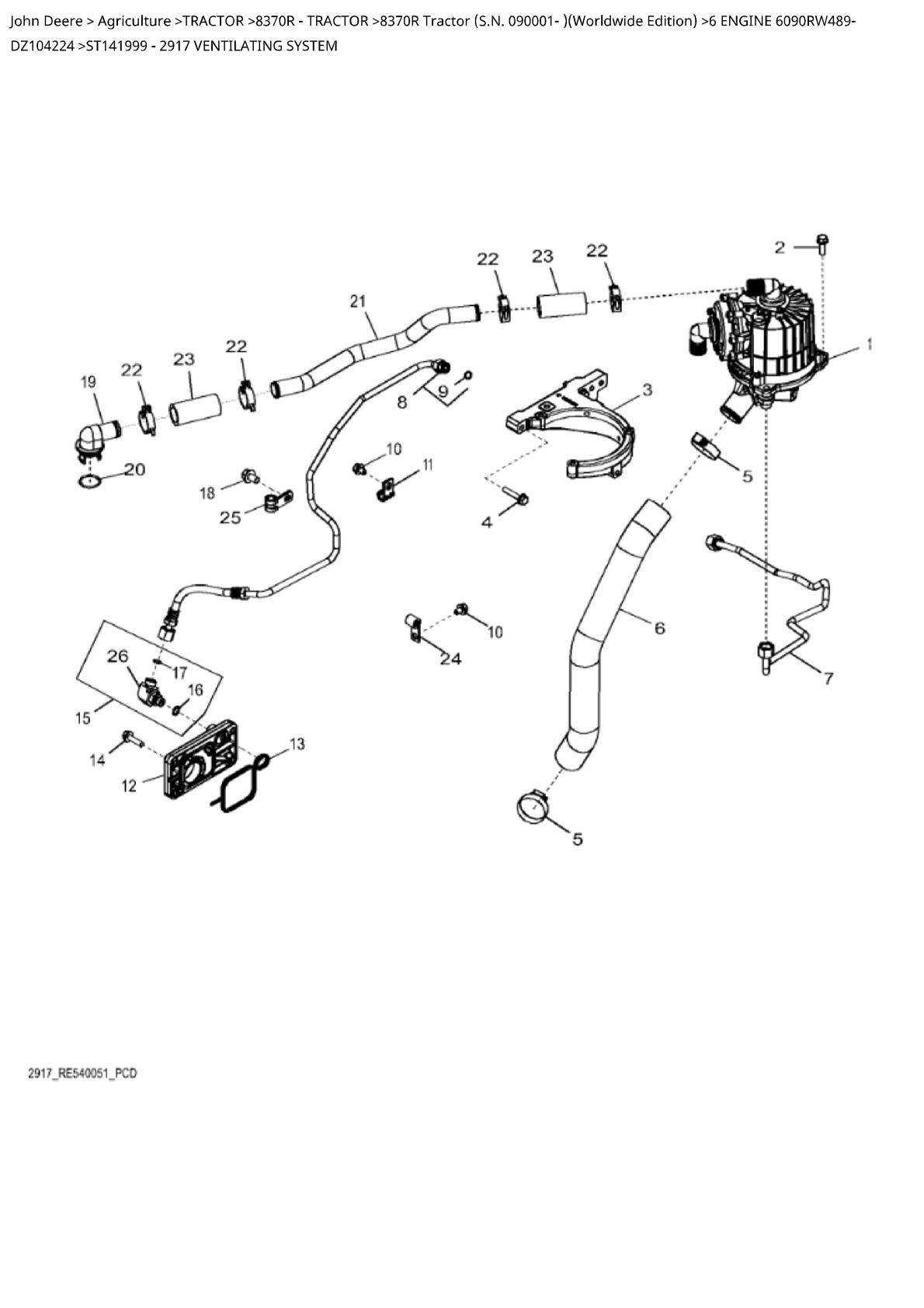 John Deere 8370R Tractor Parts Catalogue manual - Image 3