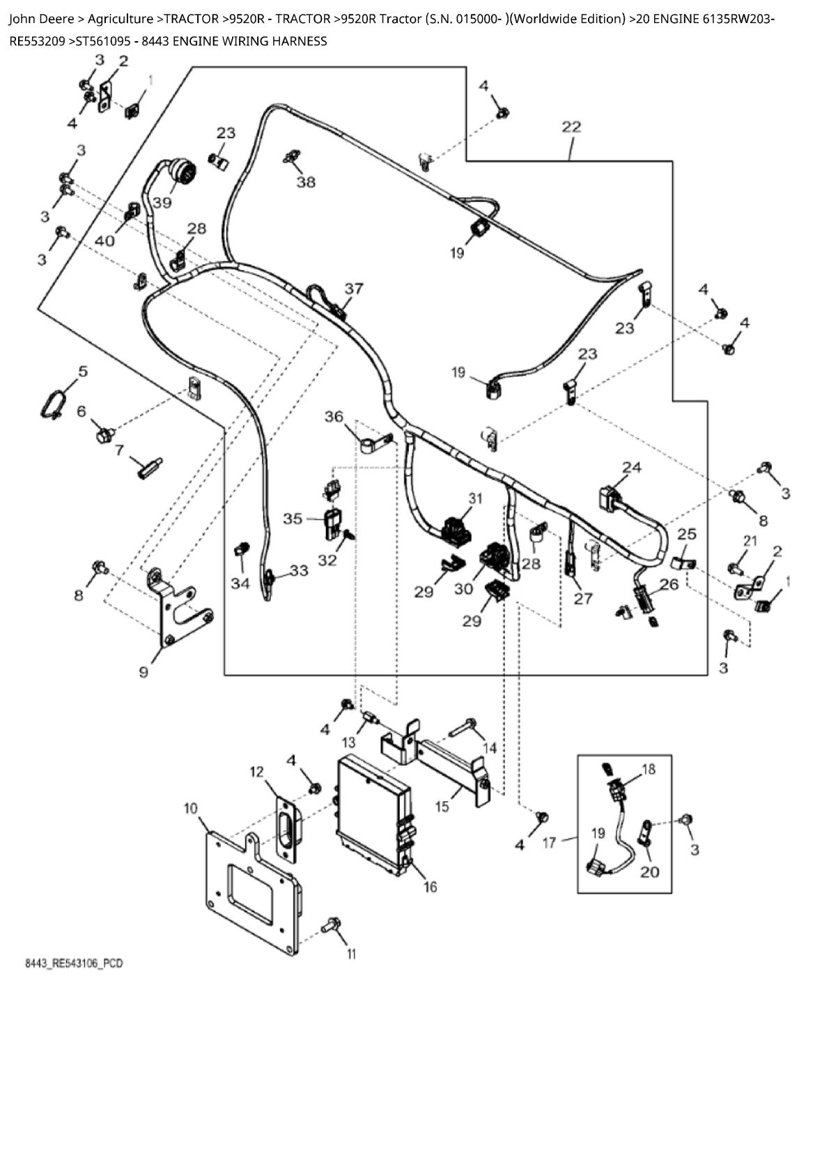 John Deere 9520R Tractor Parts Catalogue manual - Image 4
