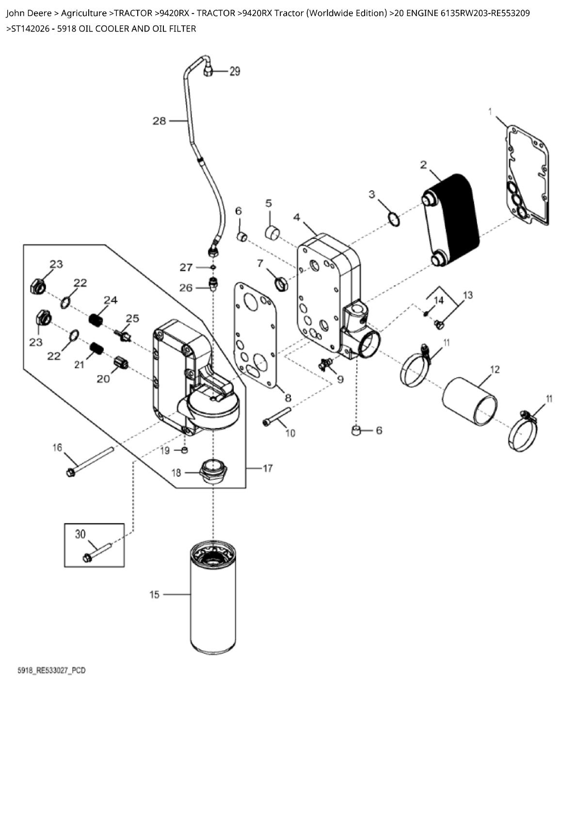 John Deere 9420RX Tractor Parts Catalogue manual - Image 2