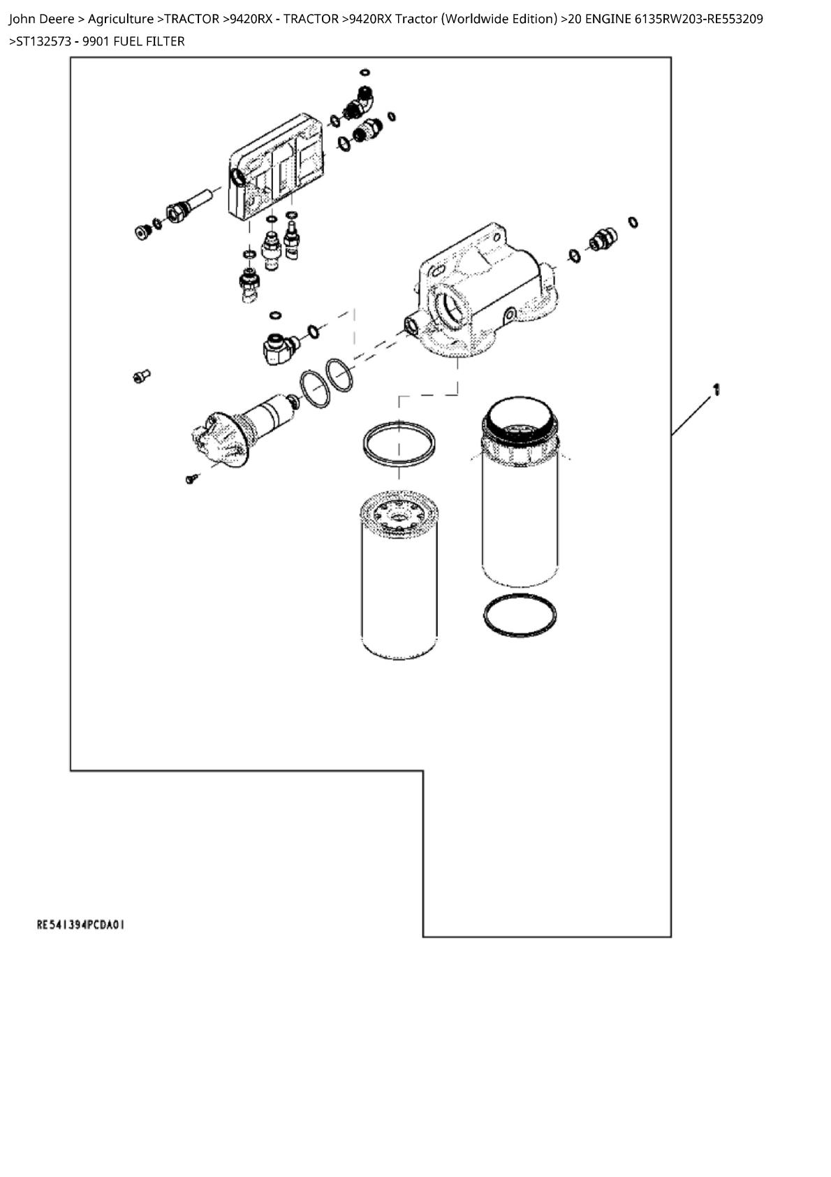 John Deere 9420RX Tractor Parts Catalogue manual - Image 3