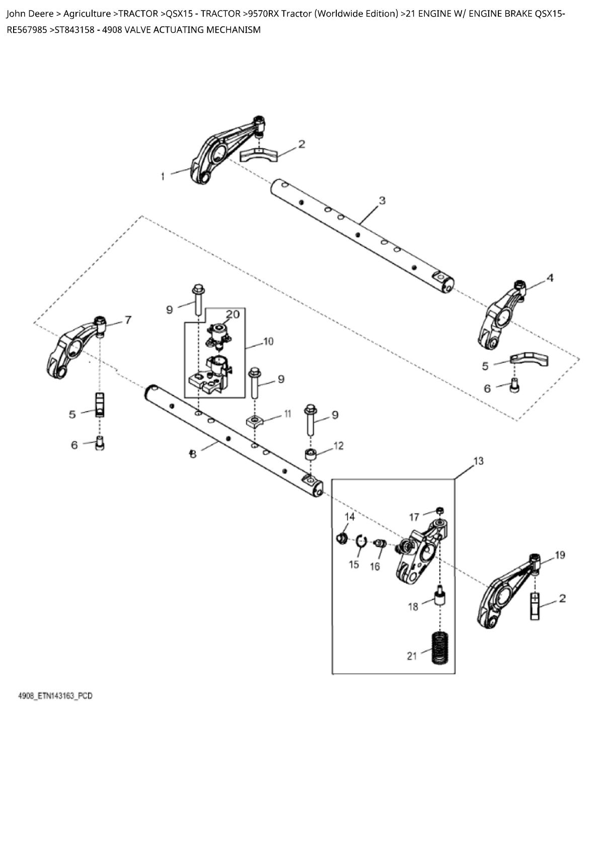 John Deere 9570RX Tractor (Worldwide Edition) Parts Catalogue manual - Image 2