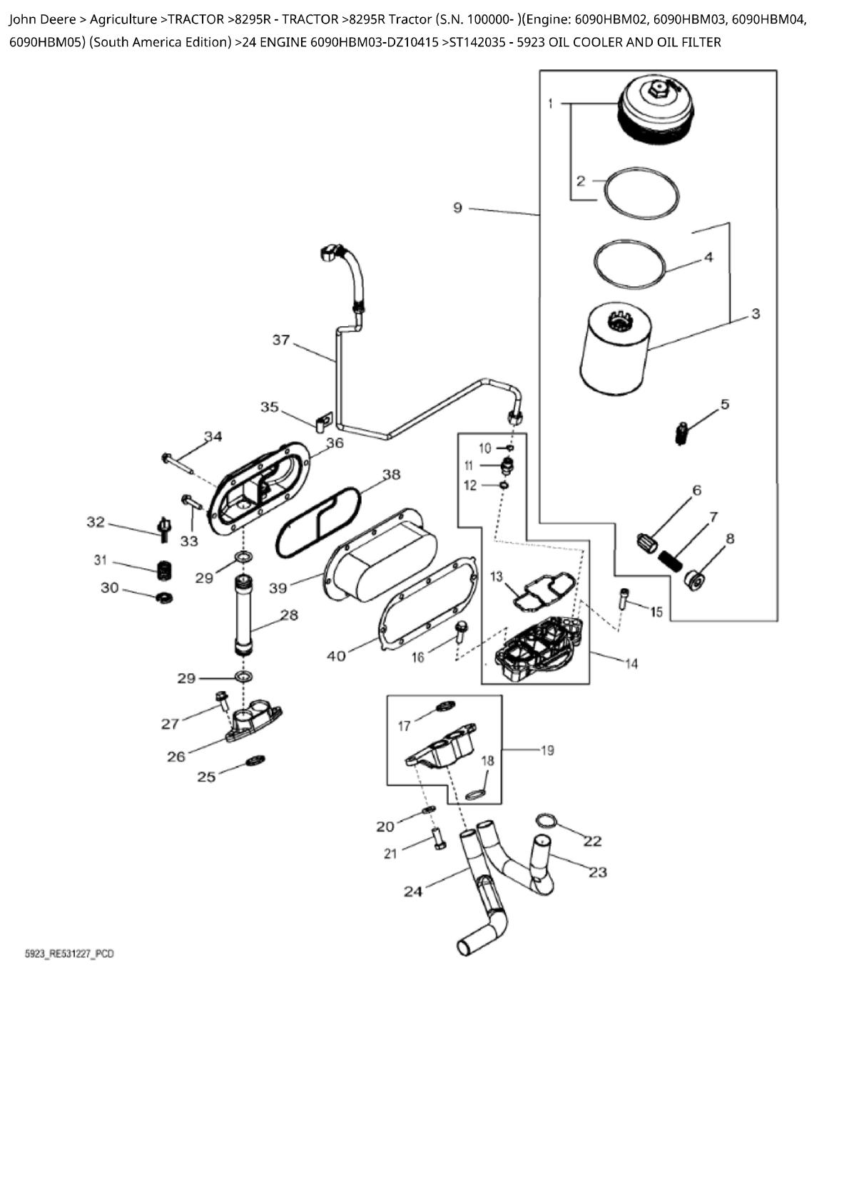 John Deere 8295R Tractor Parts Catalogue manual - Image 2