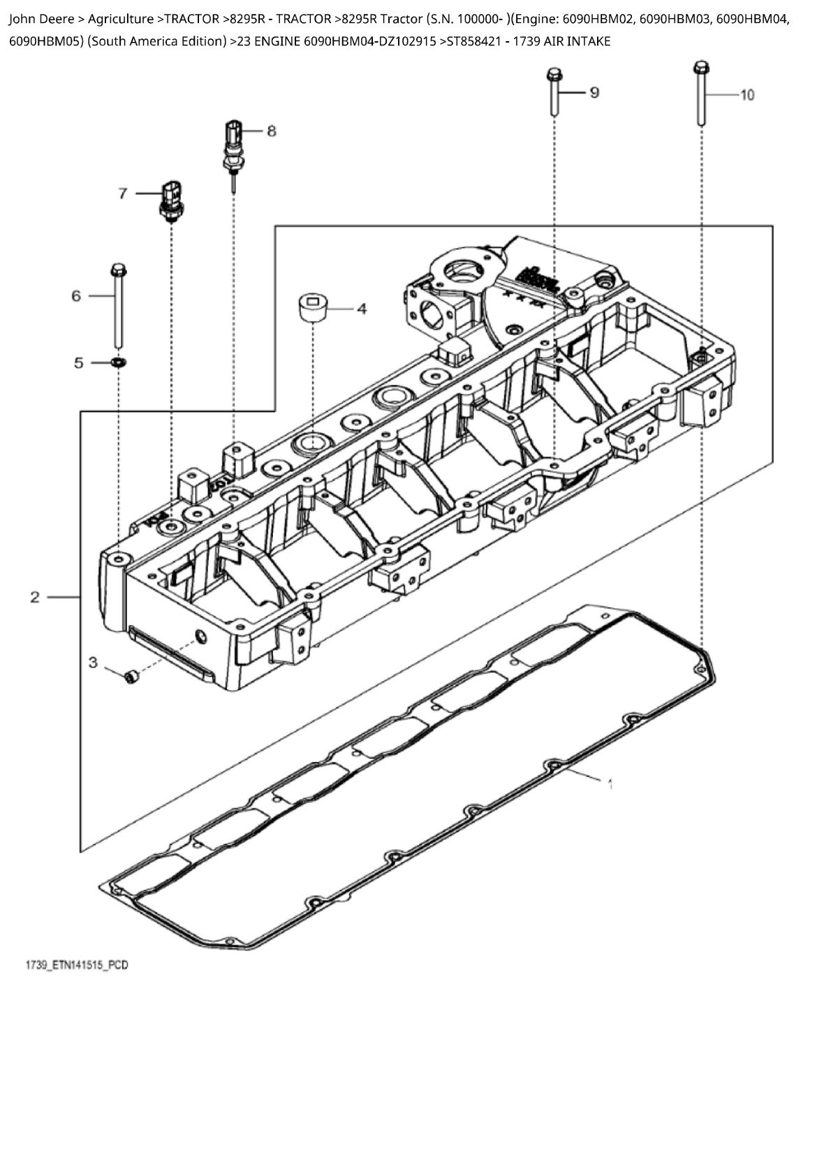 John Deere 8295R Tractor Parts Catalogue manual - Image 4
