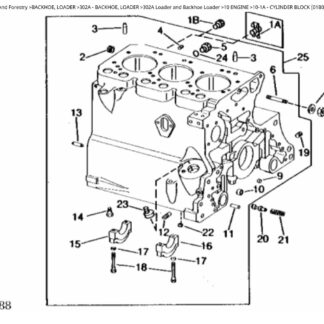 John Deere 302A Loader and Backhoe Loader Parts Catalogue manual