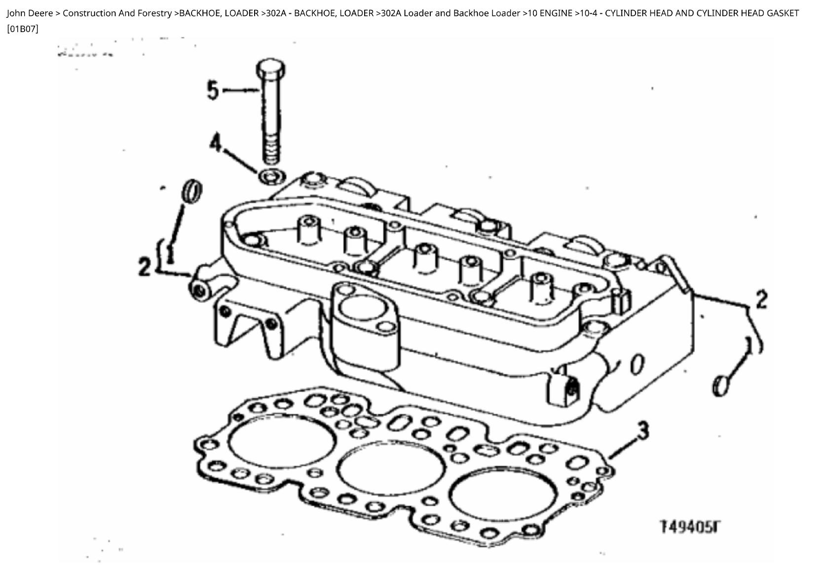John Deere 302A Loader and Backhoe Loader Parts Catalogue manual - Image 2