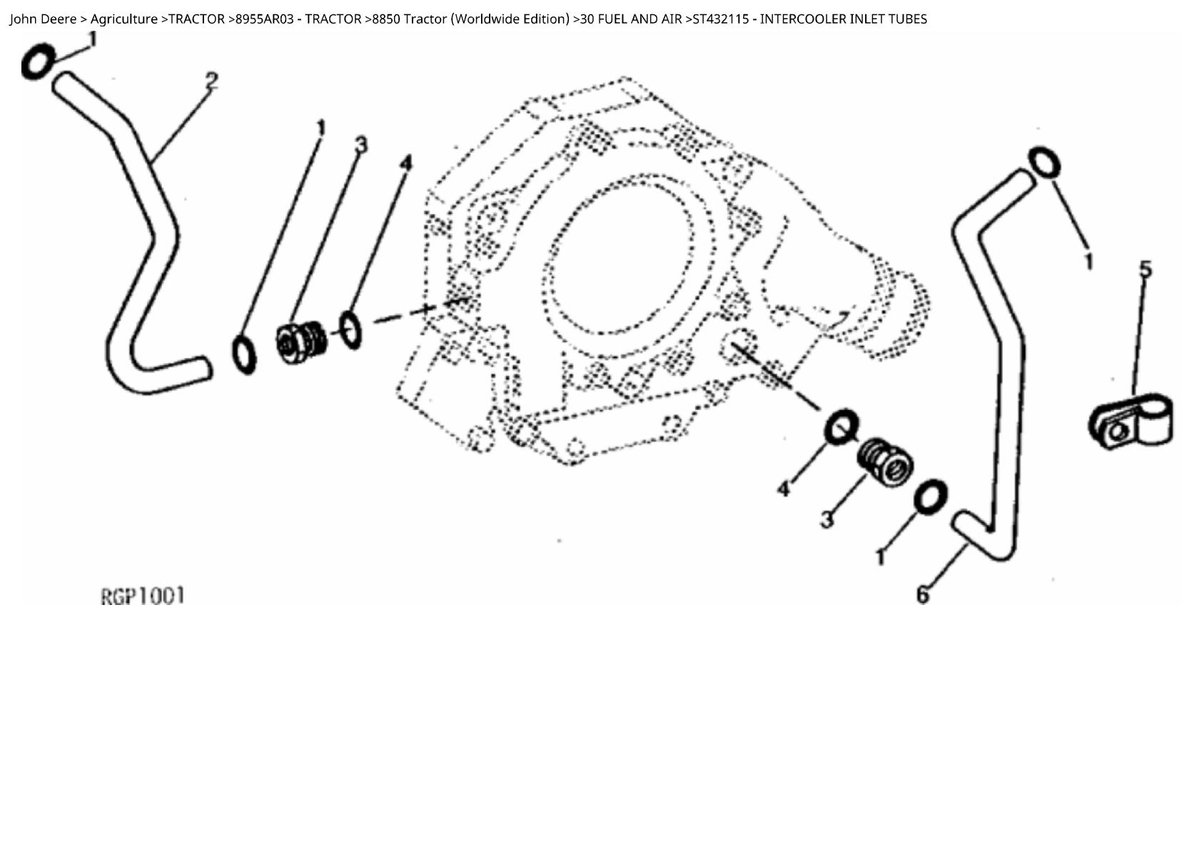 John Deere 8850 Tractor Parts Catalogue manual - Image 3