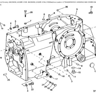 John Deere 310A, 310B Backhoe Loader Parts Catalogue manual