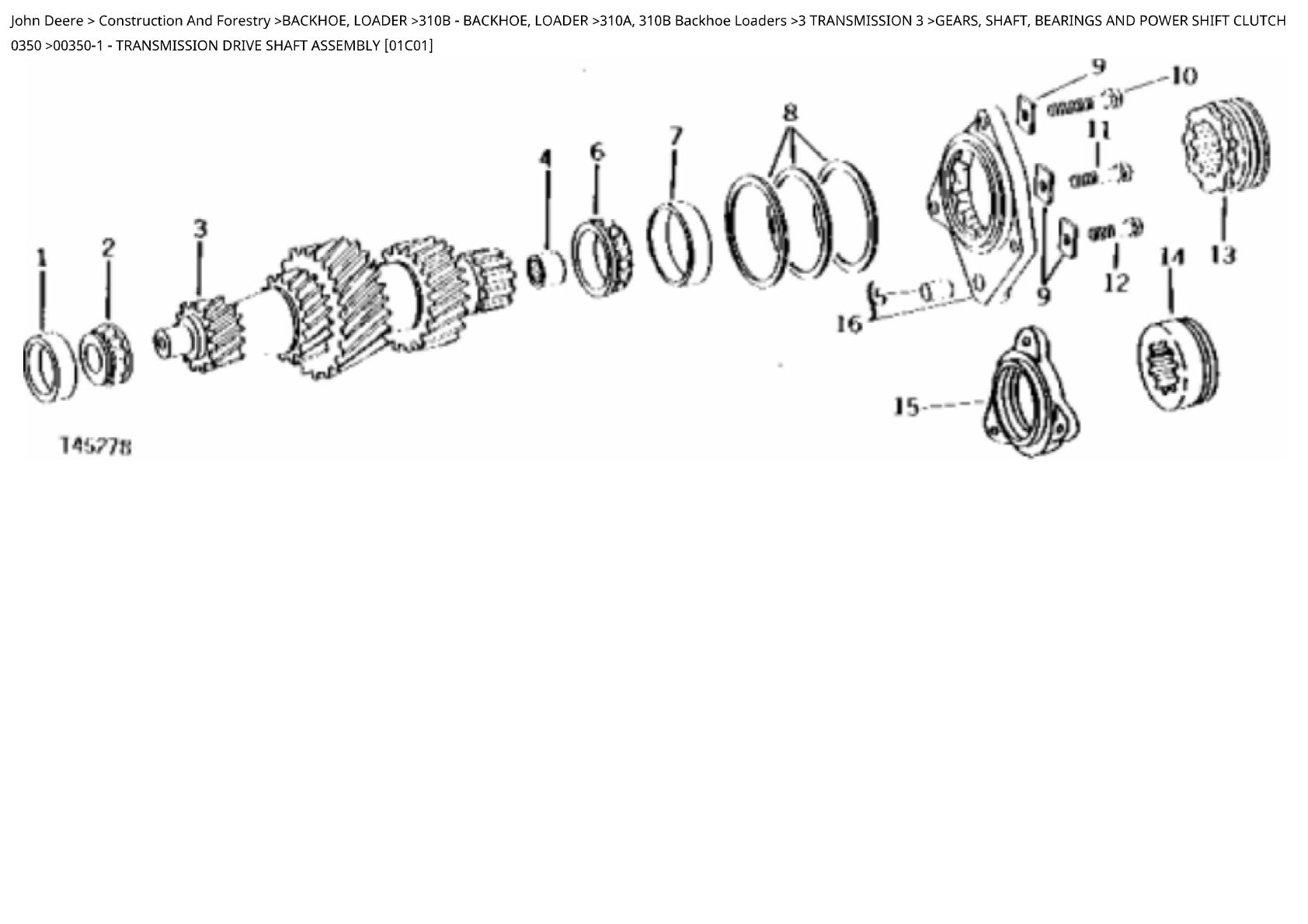 John Deere 310A, 310B Backhoe Loader Parts Catalogue manual - Image 2