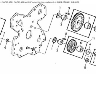 John Deere 2350 and 2550 Tractor Parts Catalogue manual