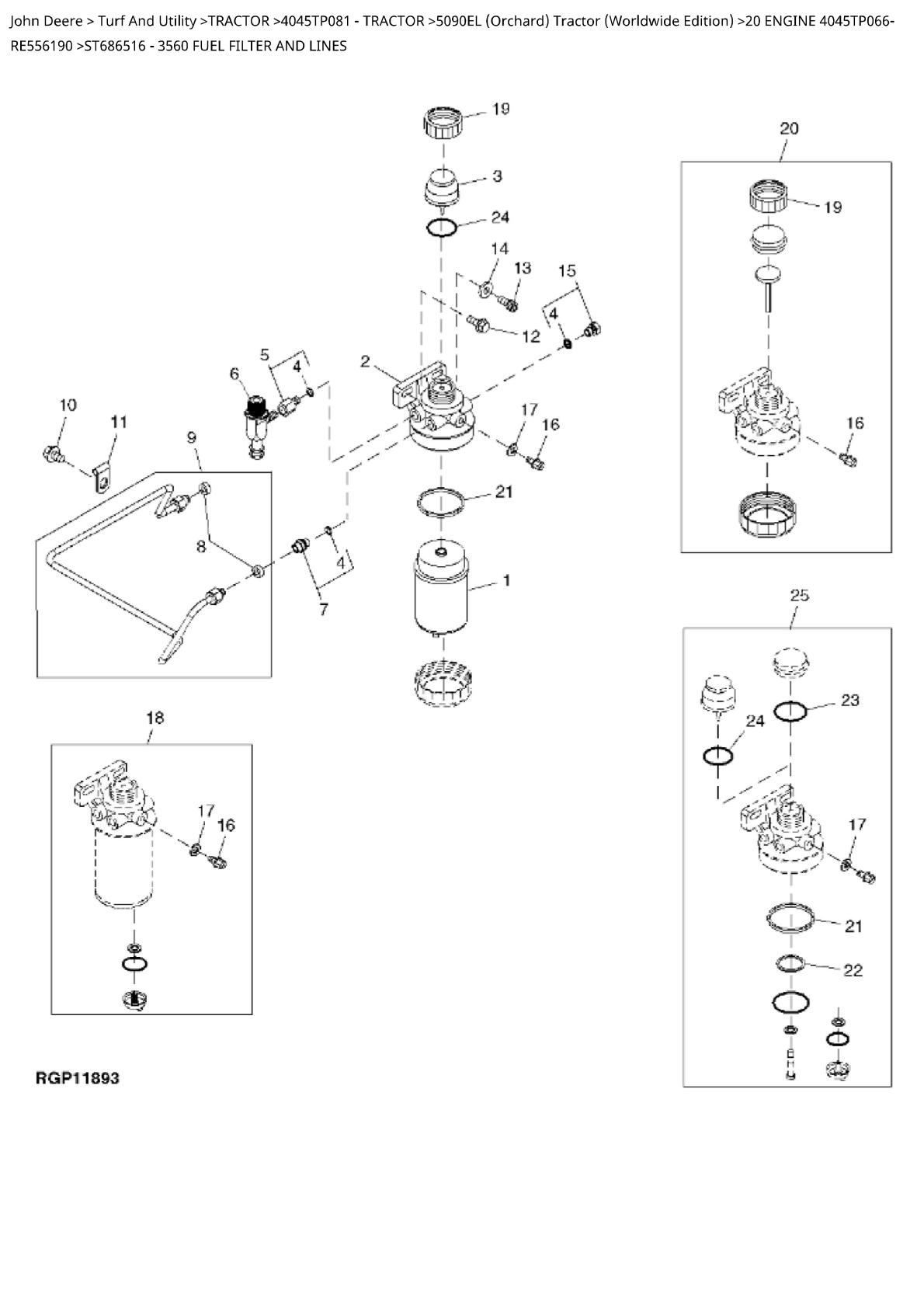 John Deere 5090EL Tractor Parts Catalogue manual - Image 2
