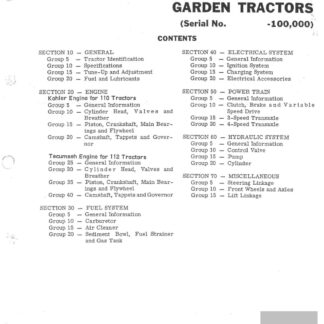 John Deere 110 112 Lawn and Garden Tractor Service Repair Manual