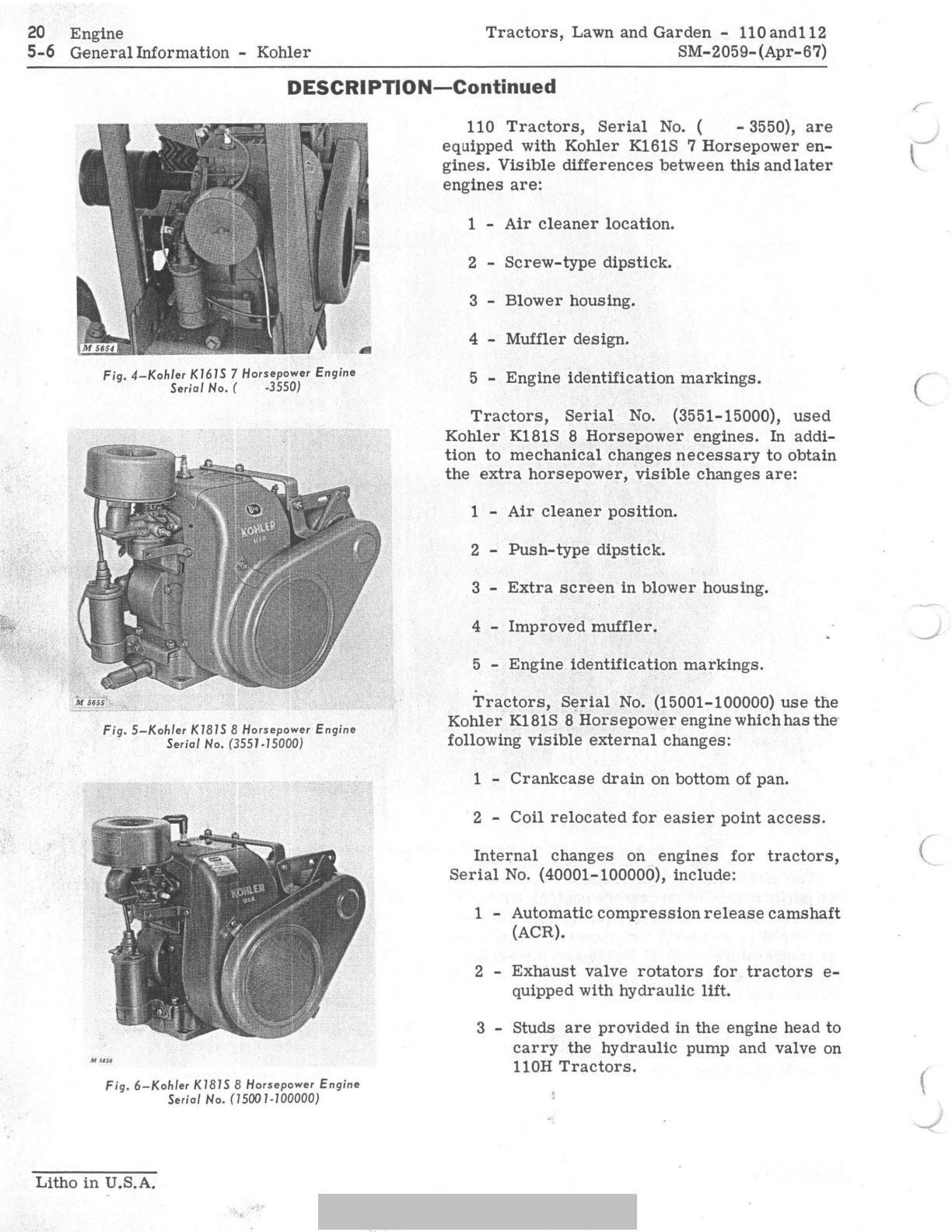 John Deere 110 112 Lawn and Garden Tractor Service Repair Manual - Image 2