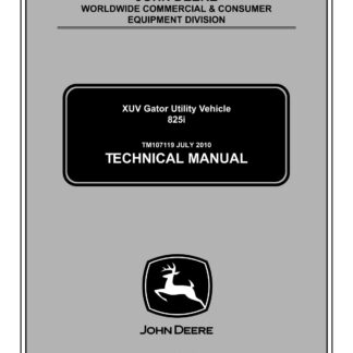 John Deere XUV 825i Gator Utility Vehicle Service Repair Manual